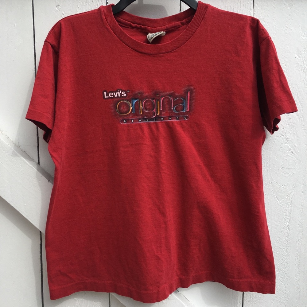Vintage Levis Original Blue Jeans Graphic T-Shirt